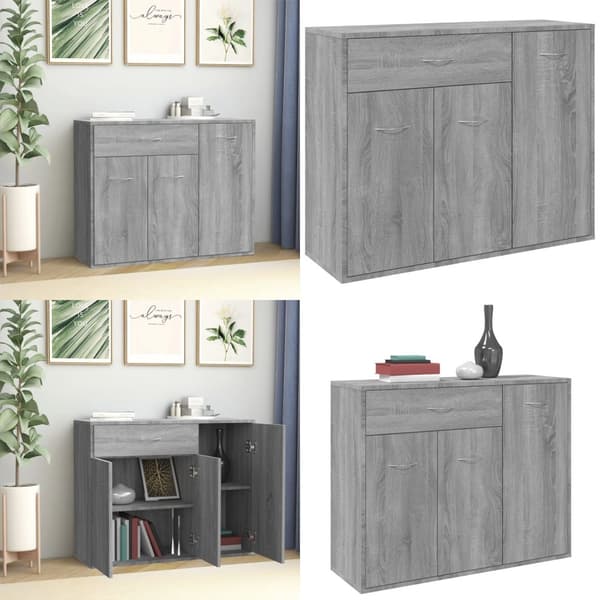 Senkki harmaa Sonoma 88x30x70 cm tekninen puu - Senkki - Senkit - Home & Living