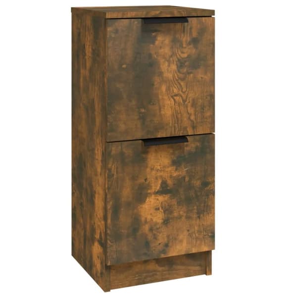 Förvaringsskåp rökfärgad ek 30x30x70 cm konstruerat trä - Skänk - Skänkar - Home & Living