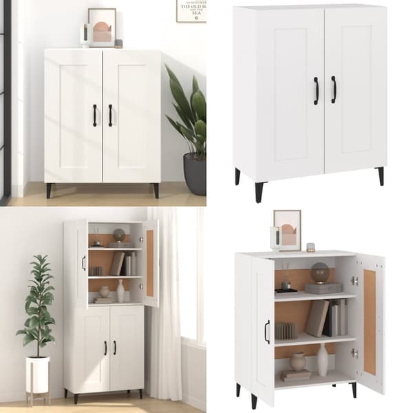Skänk vit 69,5x34x90 cm konstruerat trä - Byrå - Byråer - Home & Living