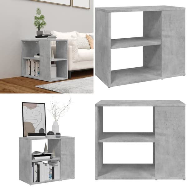 Sivukaappi betoninharmaa 60x30x50 cm tekninen puu - Sivukaappi - Sivukaapit - Home & Living