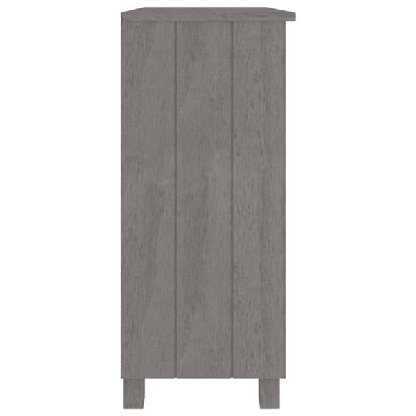 Skænk HAMAR 85x35x80 cm massivt fyrretræ lysegrå - Skænk - Skænke - Home & Living