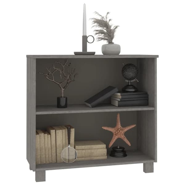 Skænk HAMAR 85x35x80 cm massivt fyrretræ lysegrå - Skænk - Skænke - Home & Living