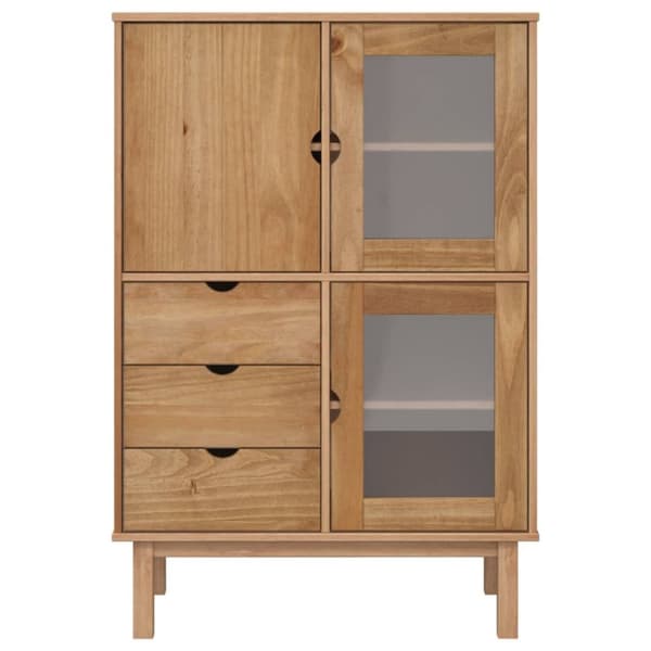 Højskab OTTA 85x43x125 cm massivt fyrretræ - Højskab - Højskabe - Home & Living