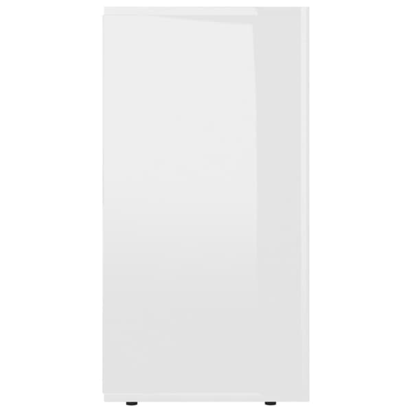 Skänk vit högglans 120x36x69 cm spånskiva - Skänk - Skänkar - Home & Living