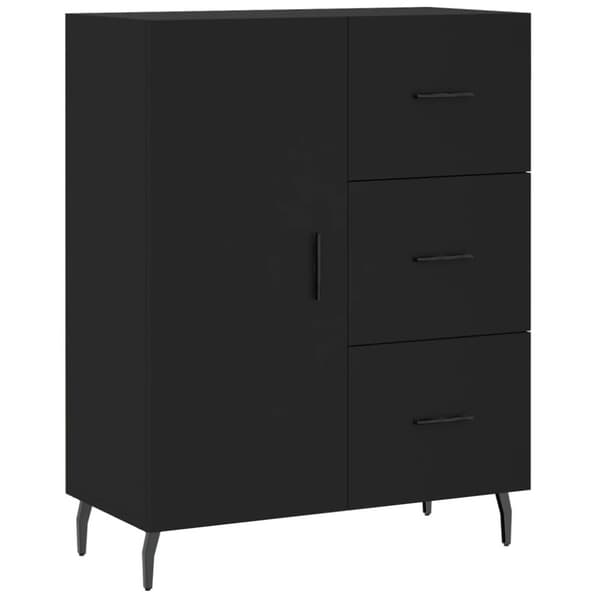 Højskab 69,5x34x180 cm konstrueret træ sort - Højskab - Højskabe - Home & Living