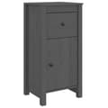Pikkukuva 9 / 11: Senkit 2 kpl harmaa 40x35x80 cm täysi mänty - Senkki - Senkit - Home & Living