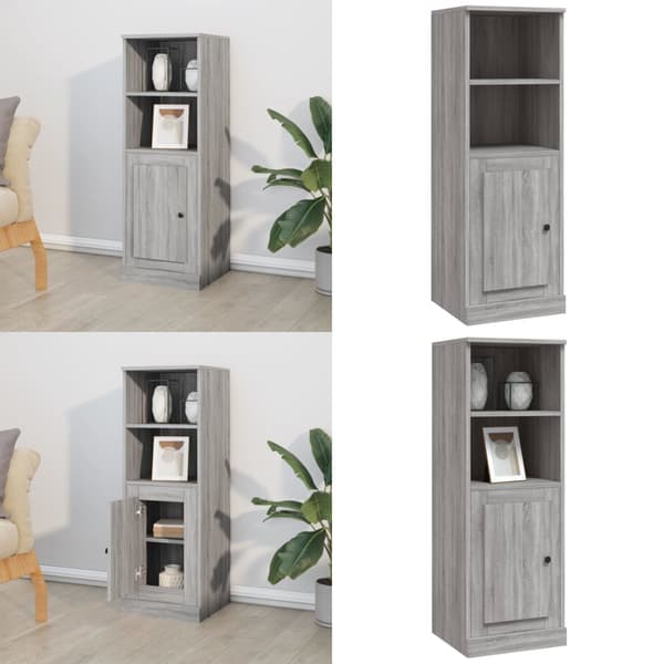 Kaappi harmaa Sonoma 36x35,5x103,5 cm tekninen puu - Kaappi - Kaapit - Home & Living