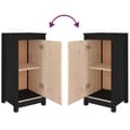 Pikkukuva 8 / 11: Senkit 2 kpl musta 40x35x80 cm täysi mänty - Senkki - Senkit - Home & Living