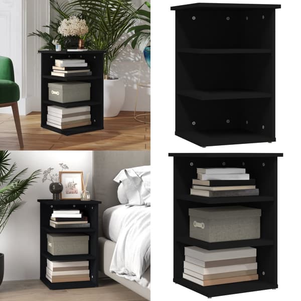Sideskab 35x35x55 cm konstrueret træ sort - Sideskab - Sideskabe - Home & Living