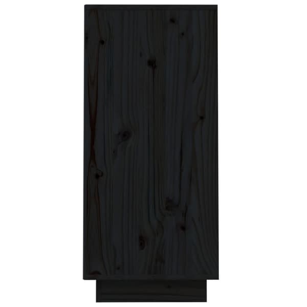 Konsolskab 60x34x75 cm massivt fyrretræ sort - Konsolskab - Konsolskabe - Home & Living