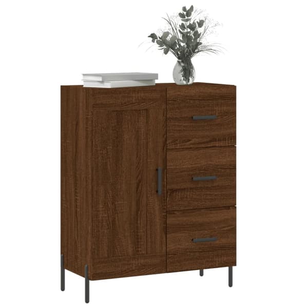 Senkki ruskea tammi 69,5x34x90 cm tekninen puu - Senkki - Senkit - Home & Living