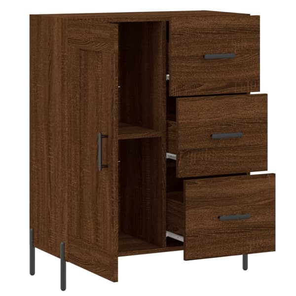 Senkki ruskea tammi 69,5x34x90 cm tekninen puu - Senkki - Senkit - Home & Living
