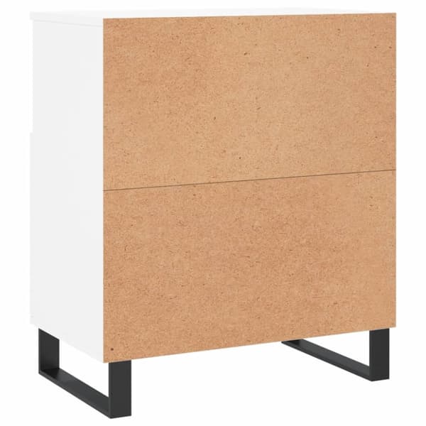 Byrå vit 60x35x70 cm konstruerat trä - Skänk - Skänkar - Home & Living