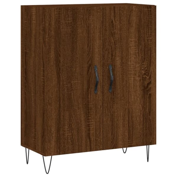 Højskab 69,5x34x180 cm konstrueret træ brun egetræsfarve - Højskab - Højskabe - Home & Living