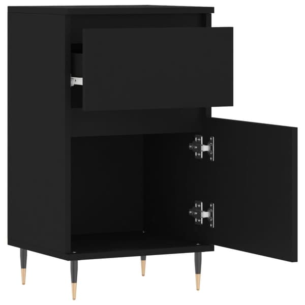 Senkit 2 kpl musta 40x35x70 cm tekninen puu - Senkki - Senkit - Home & Living