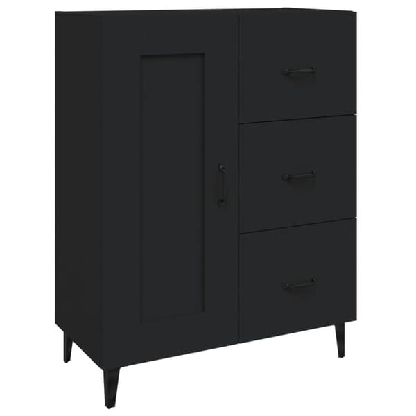 Skænk 69,5x34x90 cm konstrueret træ sort - Skænk Skænke - Skab - Home & Living