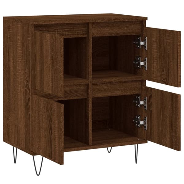 Byrå brun ek 60x35x70 cm konstruerat trä - Skänk - Skänkar - Home & Living