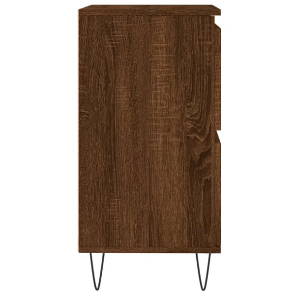 Byrå brun ek 60x35x70 cm konstruerat trä - Skänk - Skänkar - Home & Living