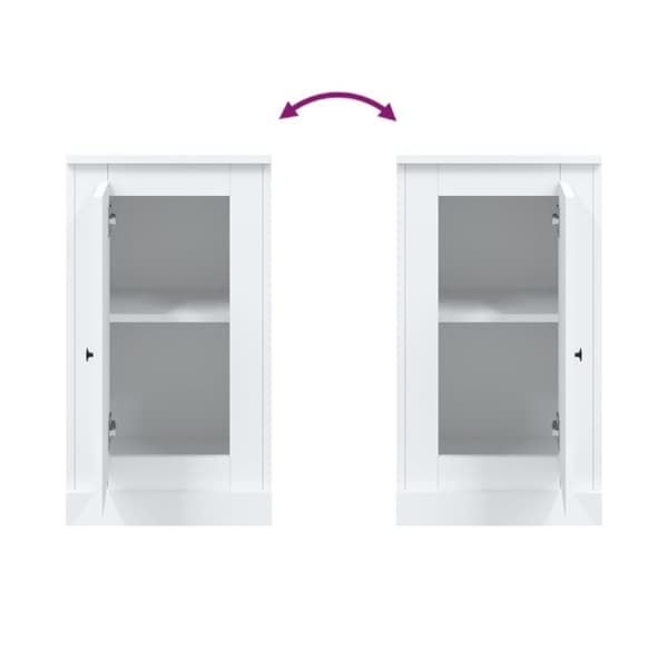Skänk vit 37,5x35,5x67,5 cm konstruerat trä - Byrå - Byråer - Home & Living