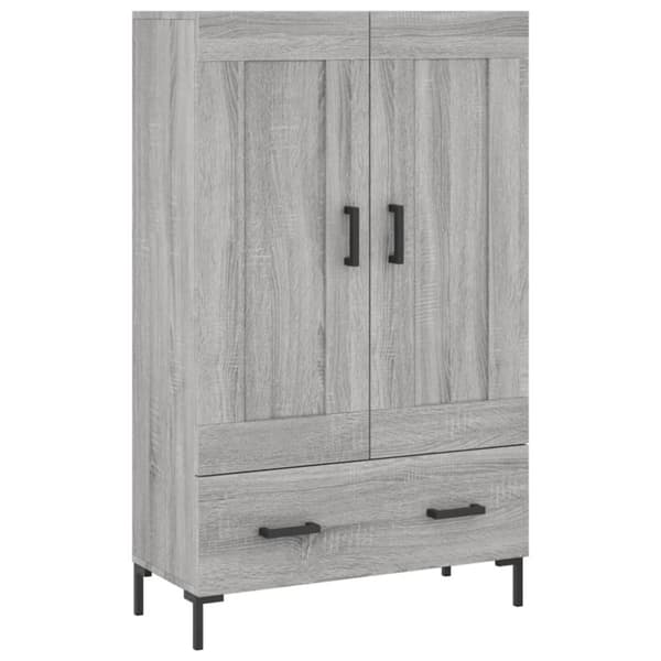 Skab 69,5x31x115 cm konstrueret træ grå sonoma-eg - Skab - Skabe - Home & Living