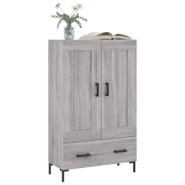 Skab 69,5x31x115 cm konstrueret træ grå sonoma-eg - Skab - Skabe - Home & Living