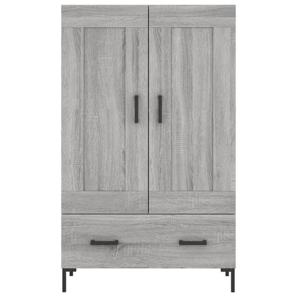 Skab 69,5x31x115 cm konstrueret træ grå sonoma-eg - Skab - Skabe - Home & Living