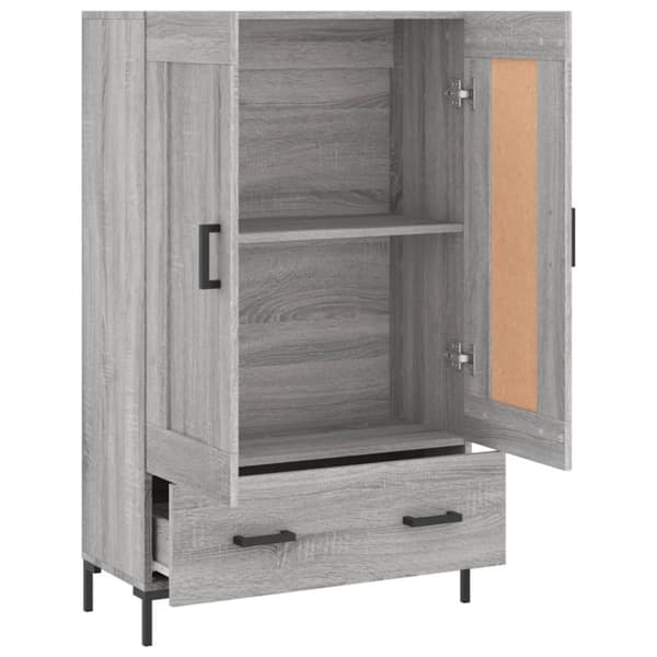 Skab 69,5x31x115 cm konstrueret træ grå sonoma-eg - Skab - Skabe - Home & Living