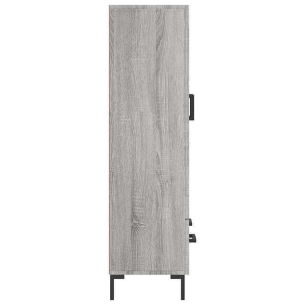 Skab 69,5x31x115 cm konstrueret træ grå sonoma-eg - Skab - Skabe - Home & Living