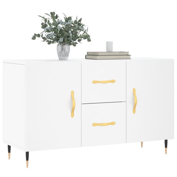 Skænk 100x36x60 cm konstrueret træ hvid - Skænk - Skænke - Home & Living