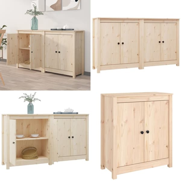 Skænke 2 stk. 70x35x80 cm massivt fyrretræ - Skænk - Skænke - Home & Living