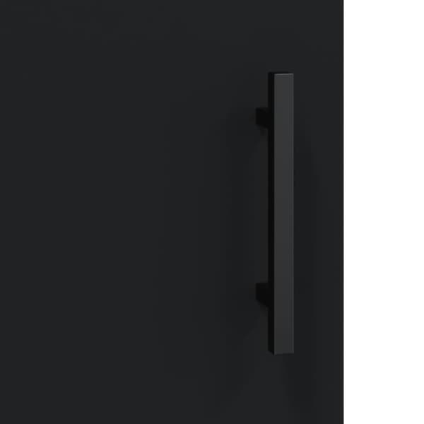Seinäkiinnitettävä kaappi musta 69,5x34x90 cm - Seinäkaappi - Seinäkaapit - Home & Living