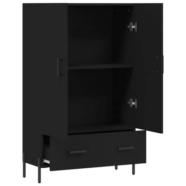 Skab 69,5x31x115 cm konstrueret træ sort - Skab - Skabe - Home & Living