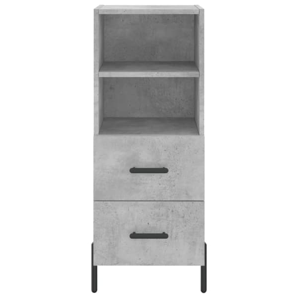 Skab 34,5x34x180 cm konstrueret træ betongrå - Højskab - Højskabe - Home & Living