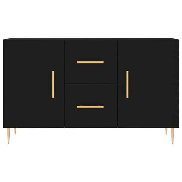 Skænk 100x36x60 cm konstrueret træ sort - Skænk - Skænke - Home & Living