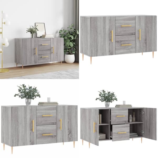 Skänk grå sonoma 100x36x60 cm konstruerat trä - Byrå - Byråer - Home & Living