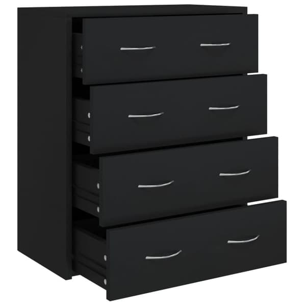 Skænk med 4 skuffer 60x30,5x71 cm sort - Skænk - Skænke - Home & Living