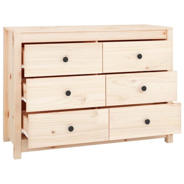 Kommode 100x40x72 cm massivt fyrretræ - Sideskab - Sideskabe - Home & Living