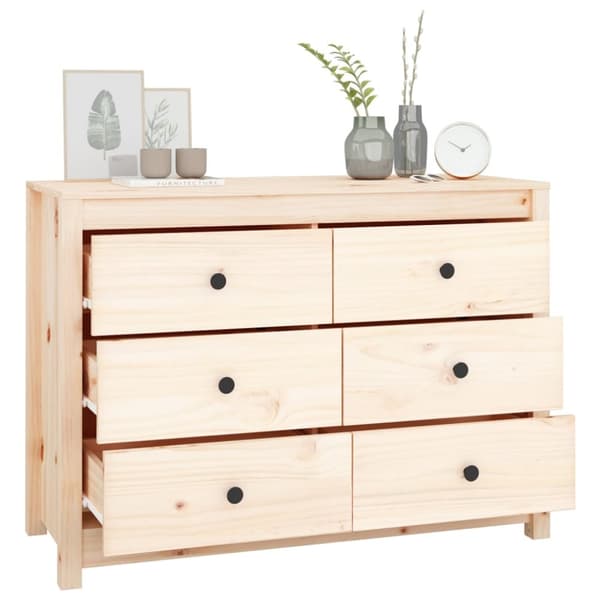 Kommode 100x40x72 cm massivt fyrretræ - Sideskab - Sideskabe - Home & Living