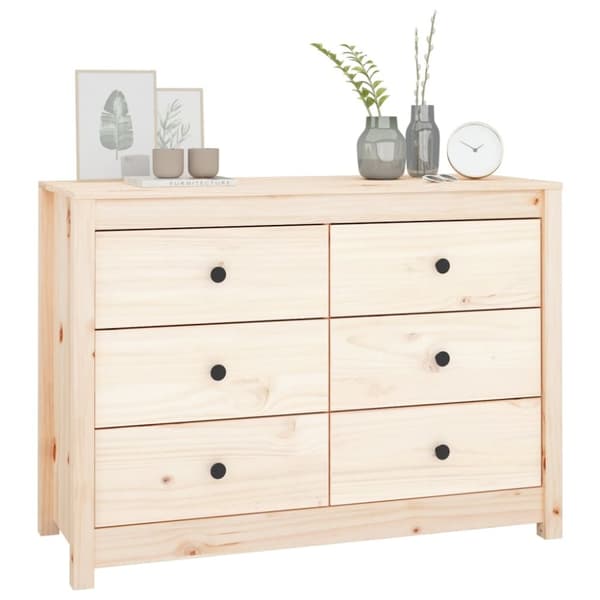 Kommode 100x40x72 cm massivt fyrretræ - Sideskab - Sideskabe - Home & Living