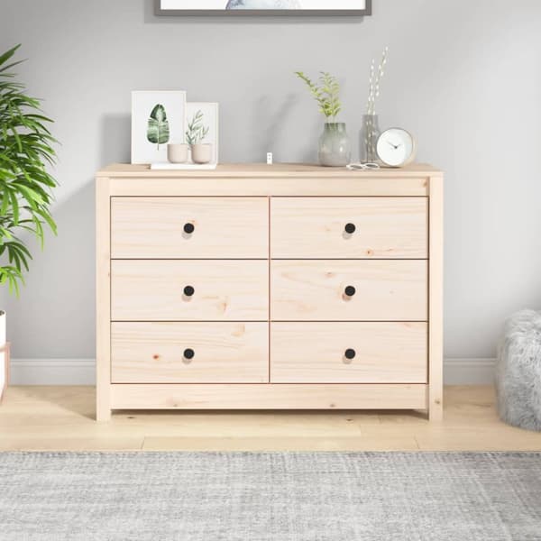 Kommode 100x40x72 cm massivt fyrretræ - Sideskab - Sideskabe - Home & Living