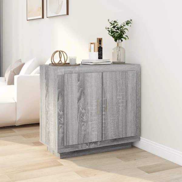 Senkki harmaa Sonoma 80x40x75 cm tekninen puu - Senkki - Senkit - Home & Living