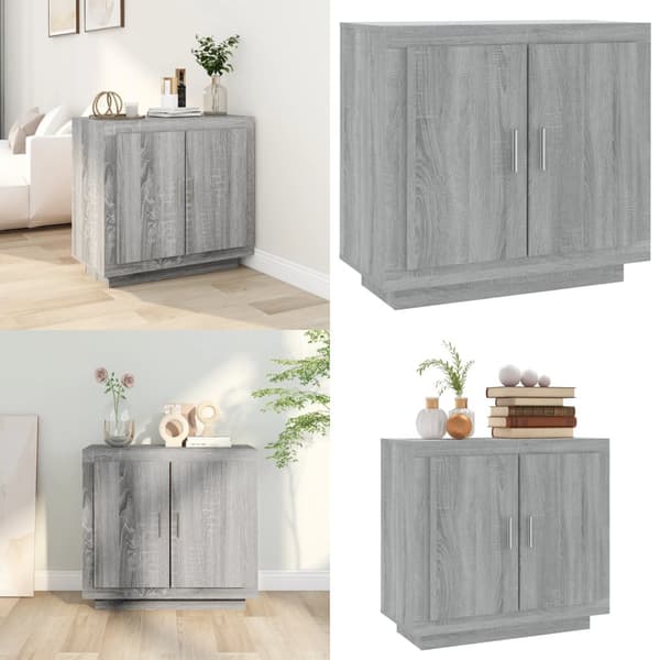 Senkki harmaa Sonoma 80x40x75 cm tekninen puu - Senkki - Senkit - Home & Living