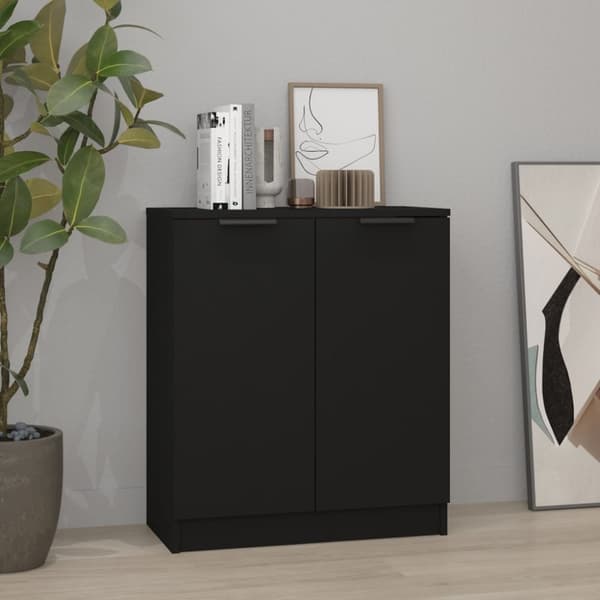 Skænk 60x30x70 cm konstrueret træ sort - Skænk - Skænke - Home & Living
