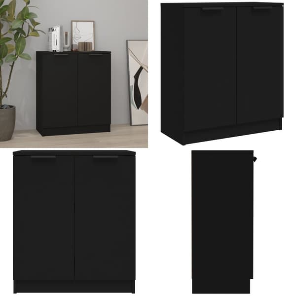 Skænk 60x30x70 cm konstrueret træ sort - Skænk - Skænke - Home & Living