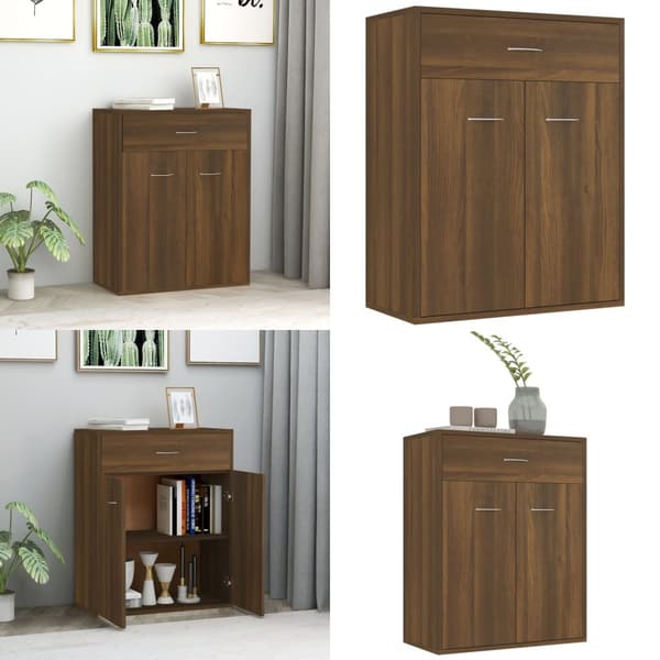 Senkki ruskea tammi 60x30x75 cm tekninen puu - Senkki - Senkit - Home & Living