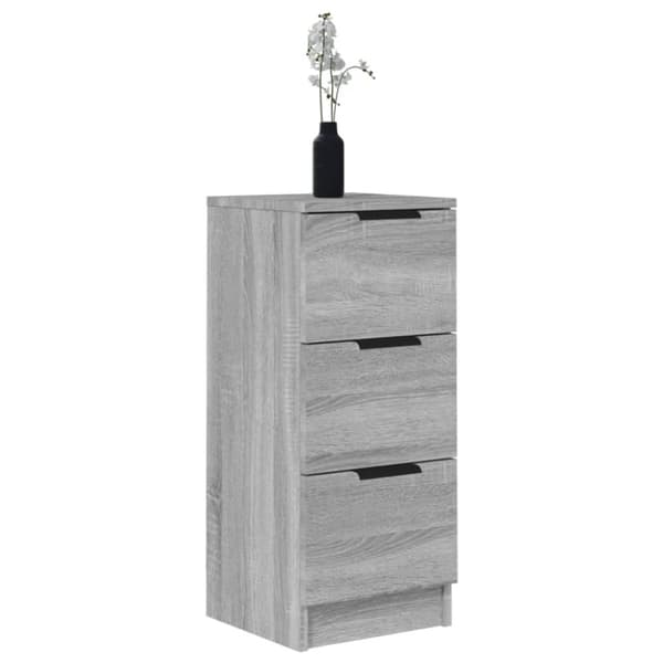 Skænke 2 stk. 30x30x70 cm konstrueret træ grå sonoma-eg - Skænk - Skænke - Home & Living