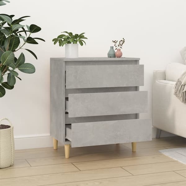 Senkki betoninharmaa 60x35x70 cm tekninen puu - Senkki - Senkit - Home & Living