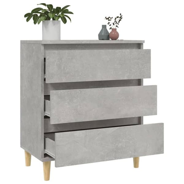 Senkki betoninharmaa 60x35x70 cm tekninen puu - Senkki - Senkit - Home & Living
