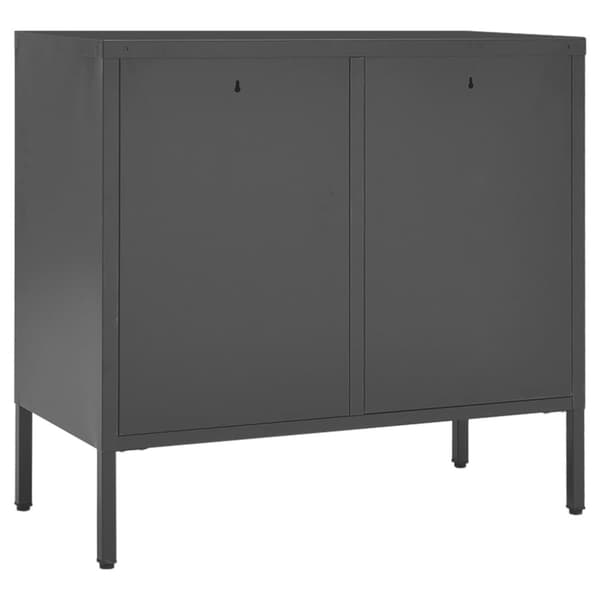 Skænk 75x35x70 cm stål og hærdet glas antracitgrå - Skænk - Skænke - Home & Living