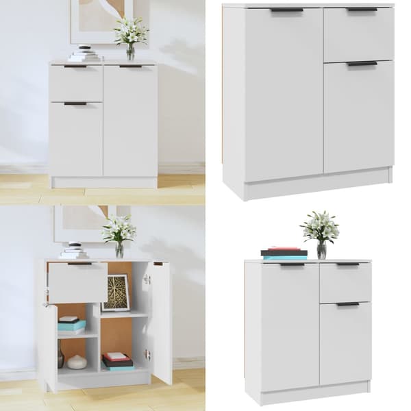 Skænk 60x30x70 cm konstrueret træ hvid - Skænk - Skænke - Home & Living
